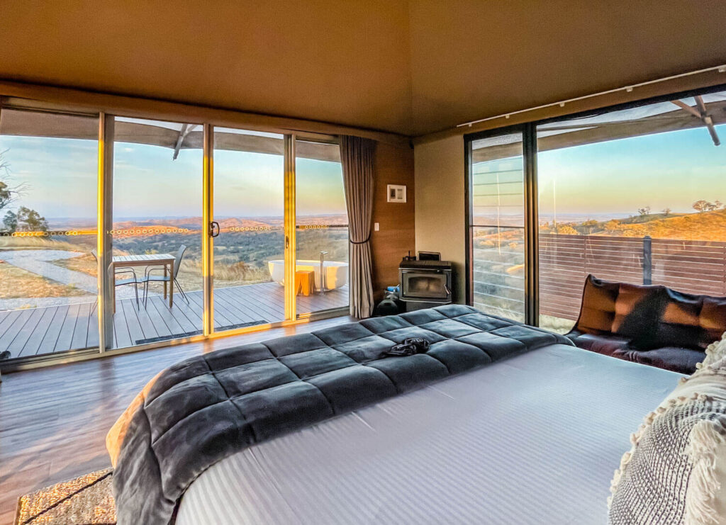 Luxury glamping at Sierra Escape, Mudgee